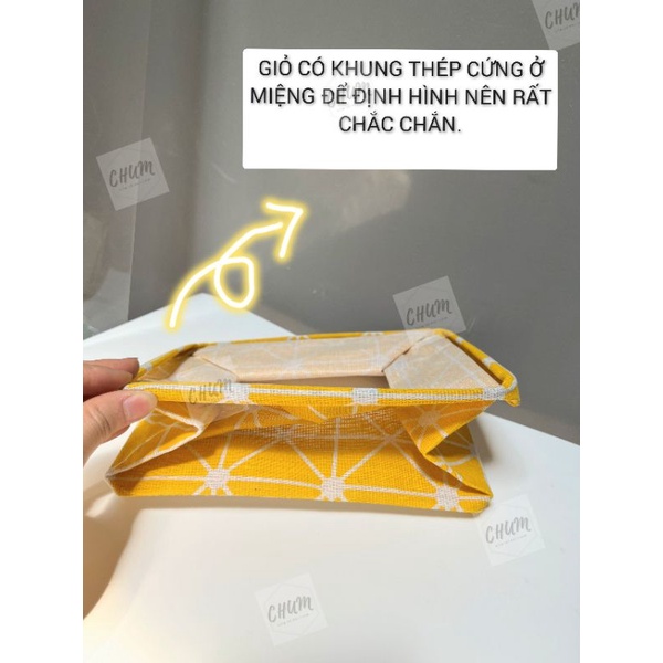 Giỏ đựng đồ vặt gấp gọn, chống thấm phong cách tối giản TE1