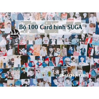 [SUGA] Bộ 100 card hình SUGA (Tặng kèm sổ card)