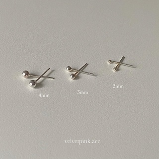 𝐯𝐞𝐥𝐯𝐞𝐭𝐩𝐢𝐧𝐤.𝐚𝐜𝐜🇰🇷 | Khuyên Tai Chấm Tròn Cơ Bản (một đôi)