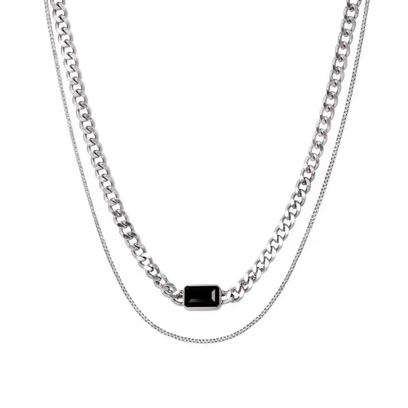 Vòng cổ UNISEX nam nữ cá tính 2in1 phong cách SWAG