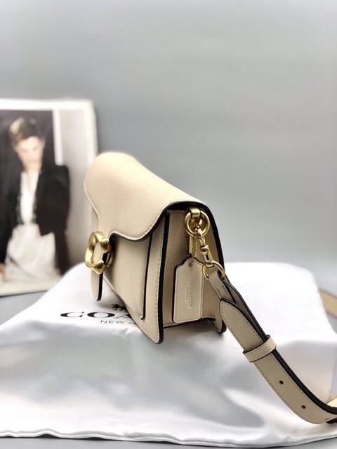 Túi C0ach tabby màu kem