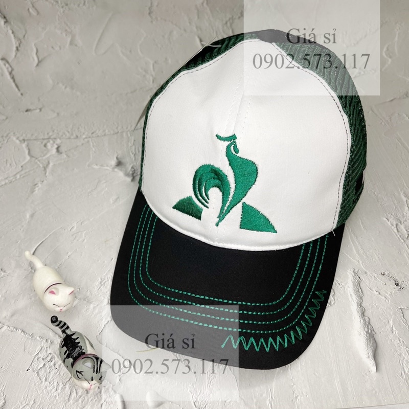 Nón kết lưỡi trai thêu GÀ phối lưới xanh thời trang nam nữ full tags