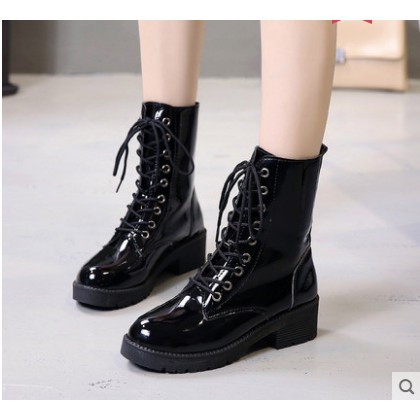 Giầy nữ 🔥 FREESHIP 🔥 Giày cao cổ nữ boot nữ da lì da bóng | BigBuy360 - bigbuy360.vn