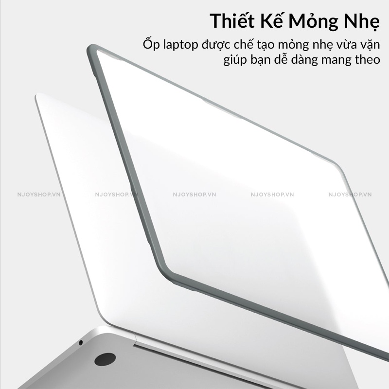 Case Laptop Uniq Siêu Mỏng Thiết Kế Mờ Nhám không Bám Vân Tay Chống Trầy Xước M1 13.3 inch