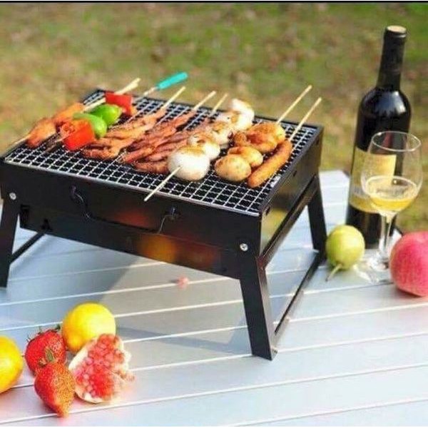 Bếp nướng than hoa hình vuông Mini BBQ Set