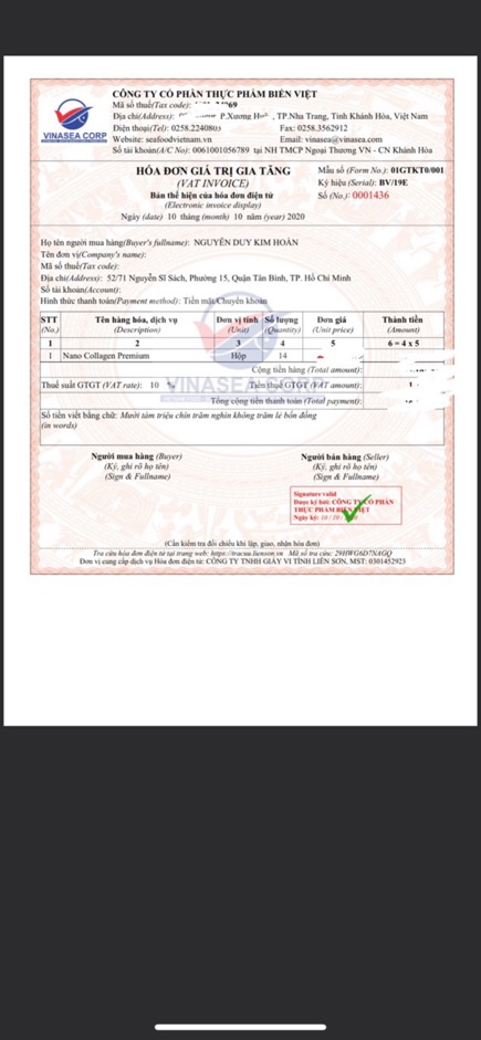 1C Collagen Nano Nhật Bihaku 50ML /13500Mg | Thế Giới Skin Care