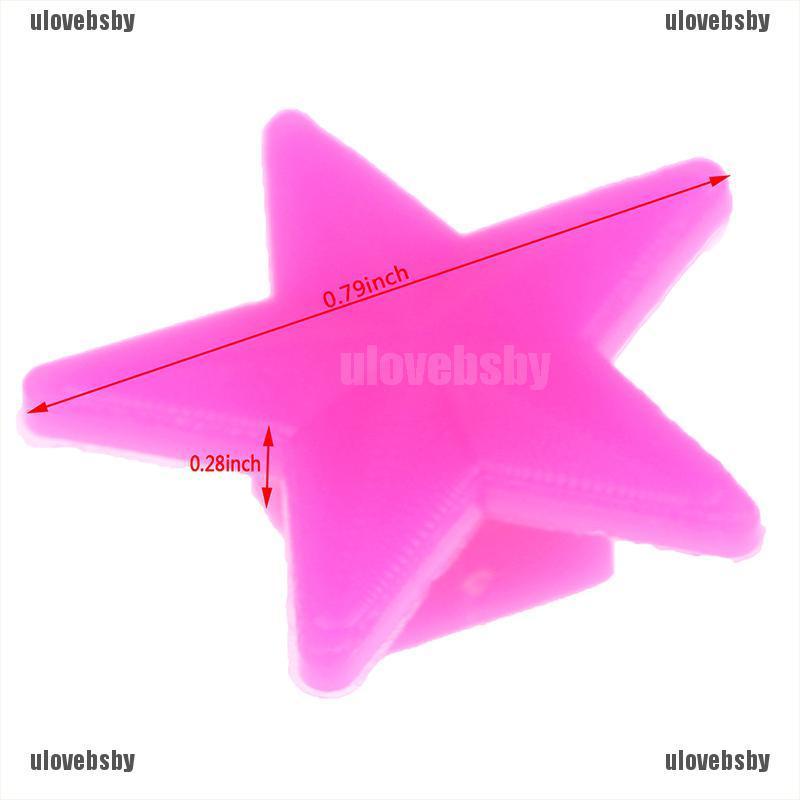 【ulovebsby】36 Pcs Bicycle Bike Wheel Spoke Plastic Star Children Clip Colored