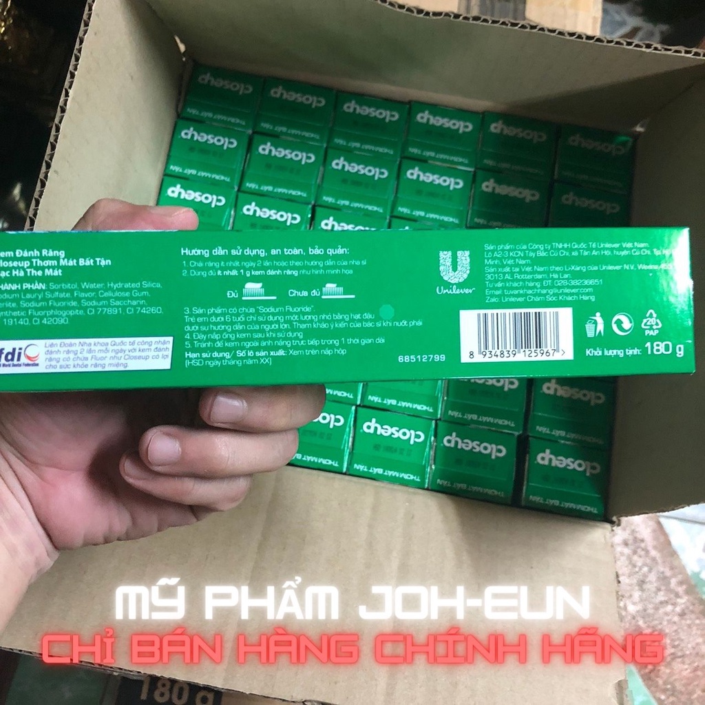 Kem đánh răng close-up bạc hà the mát 180gr