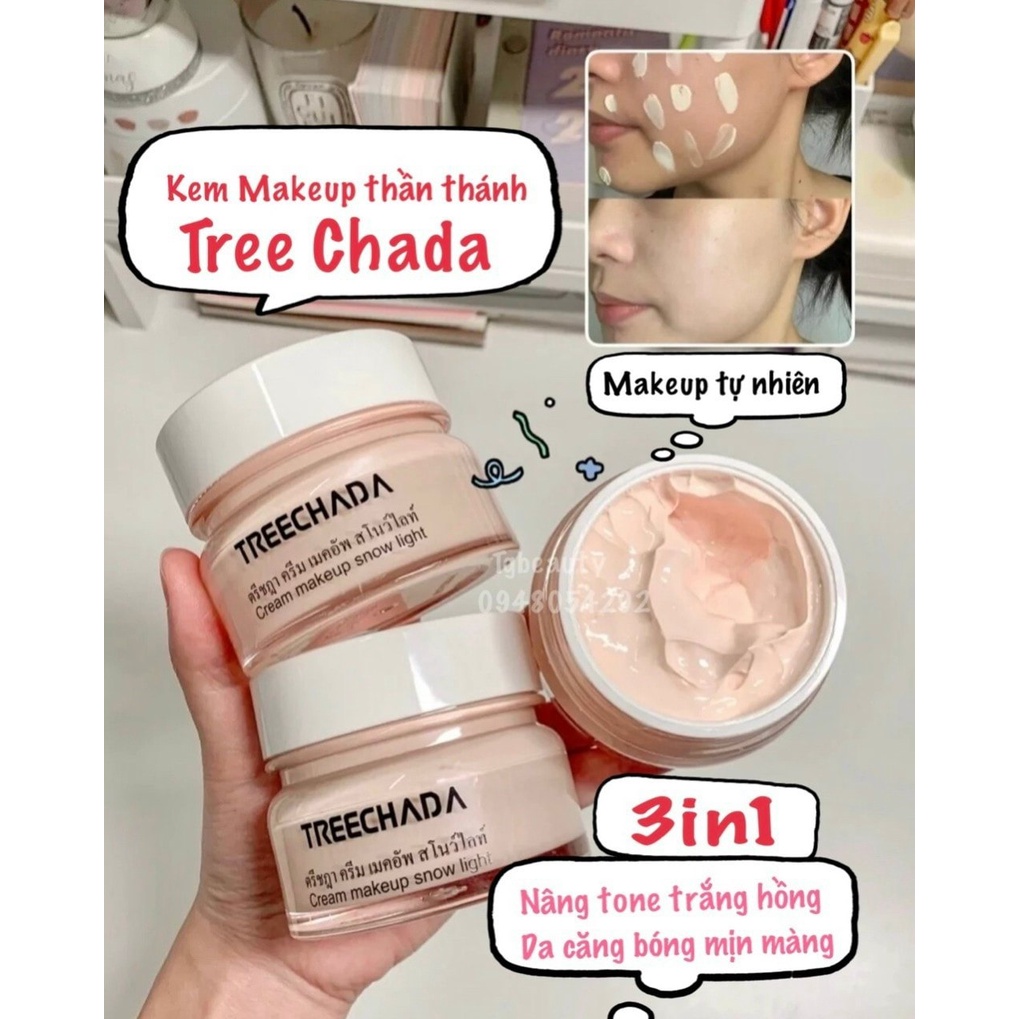 KEM makeup dưỡng trắng TREE CHADA Thái Lan