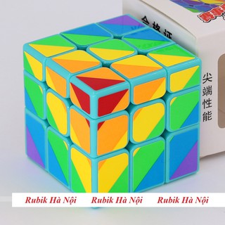 Rubik Mirror Rainbow YongJun Đen/Xanh Mint