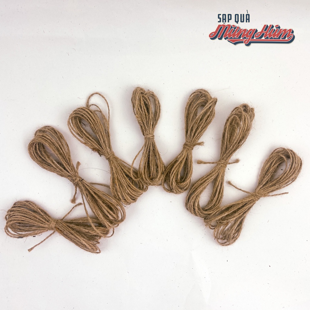 Dây gai trang trí handmade, làm thiệp, ruy băng, trang trí nhà cửa, treo ảnh, nguyên liệu