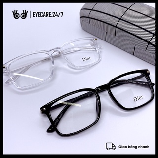 [CẮT MẮT CẬN]Gọng kính DIOR nam nữ phiên bản cao cấp, vuông cá tính GKC008