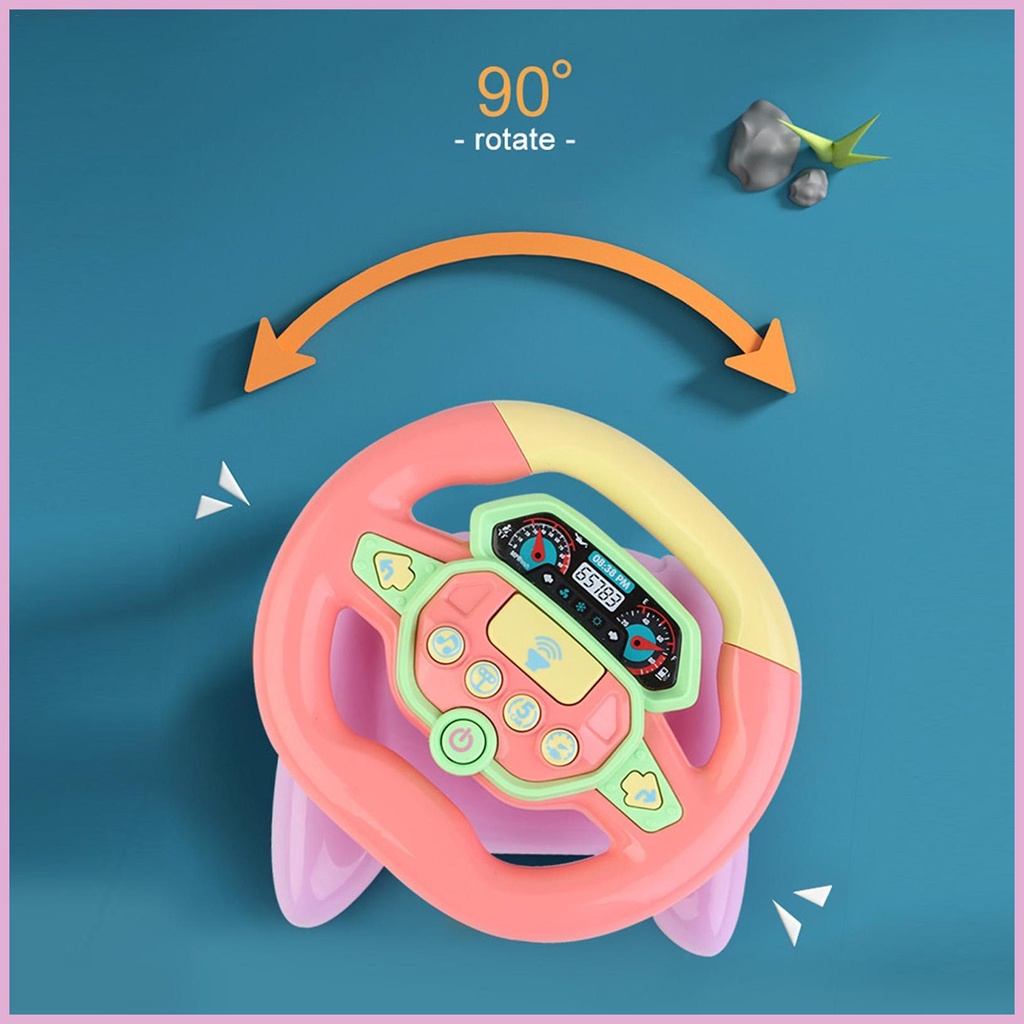 Vô Lăng Xe Hơi Có Đèn Và Nhạc Cho Trẻ Mẫu Giáo