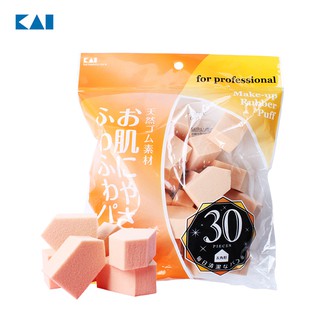 Túi 30 bông phấn trang điểm KAI hàng Nhật - Larva Store
