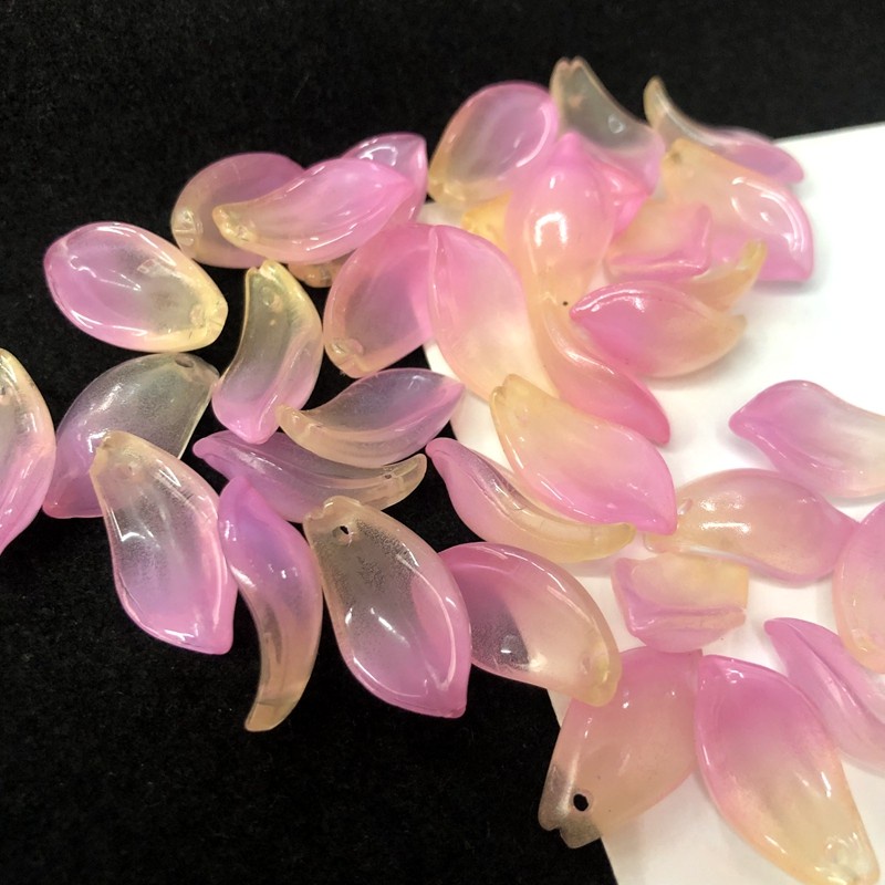 Bộ 20 Hạt Xâu Làm Trang Sức Hình Chiếc Lá 11 * 20mm 20 Cái y15826