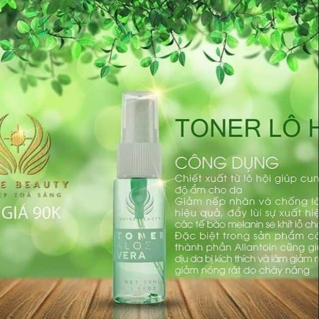 Xịt khoáng lô hội chính hãng SHINE beauty