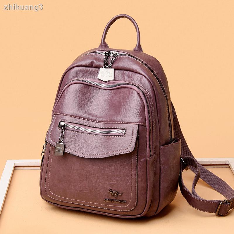 Túi Xách Da kangaroo Hai Lớp 2021 Hợp Thời Trang Cho Nữ