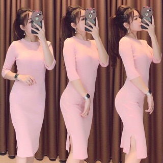 Váy nữ body xẻ tà