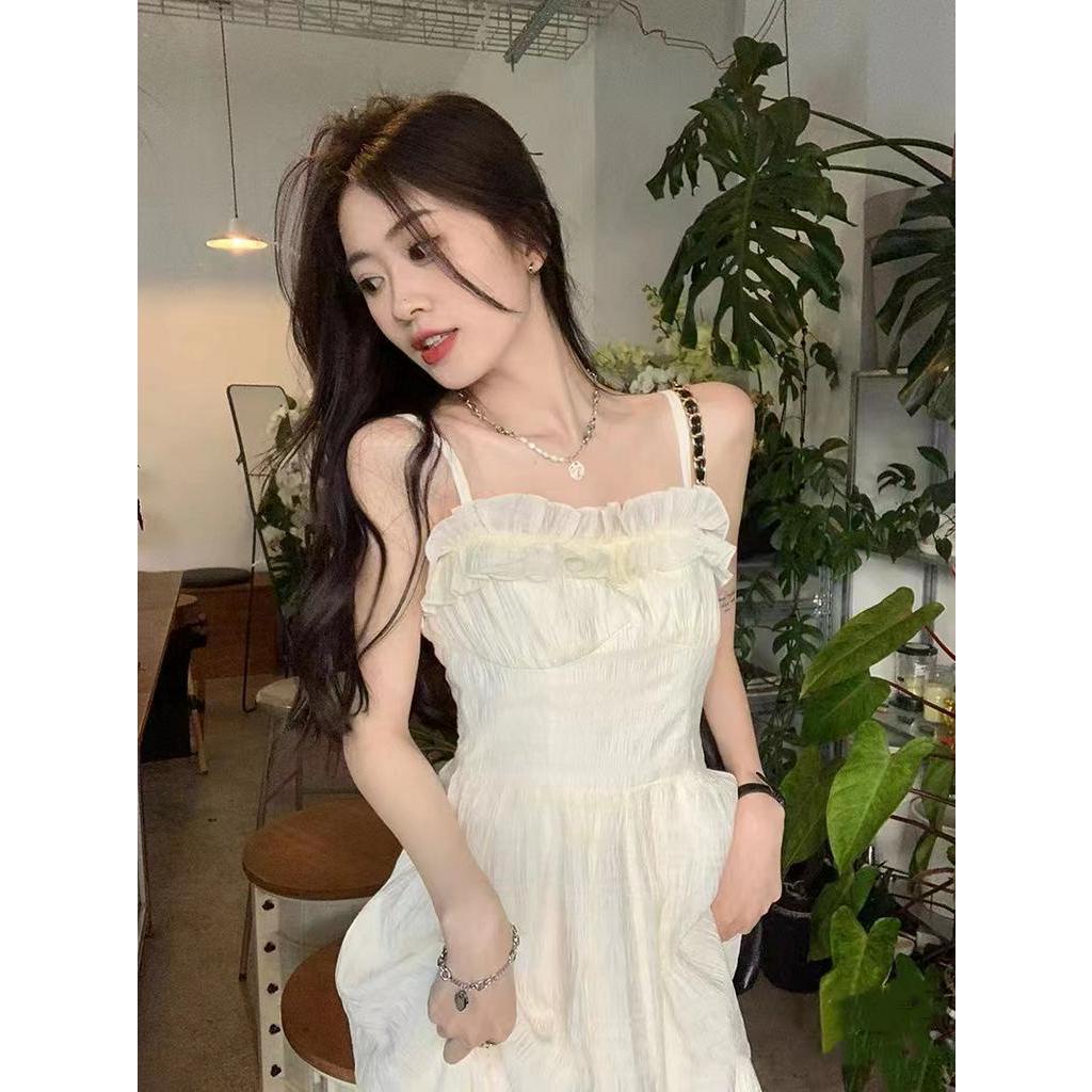 Đầm Hai Dây Mỏng Ôm Eo Mùa Hè Phong Cách Mới 61515