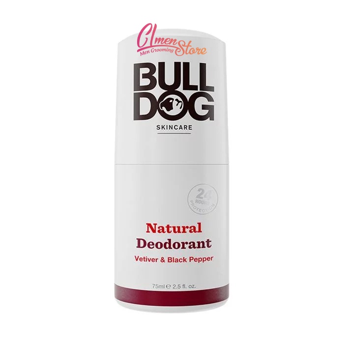 Lăn khử mùi Bulldog Natural Deodorant – Mùi Vetiver &amp; Black Pepper