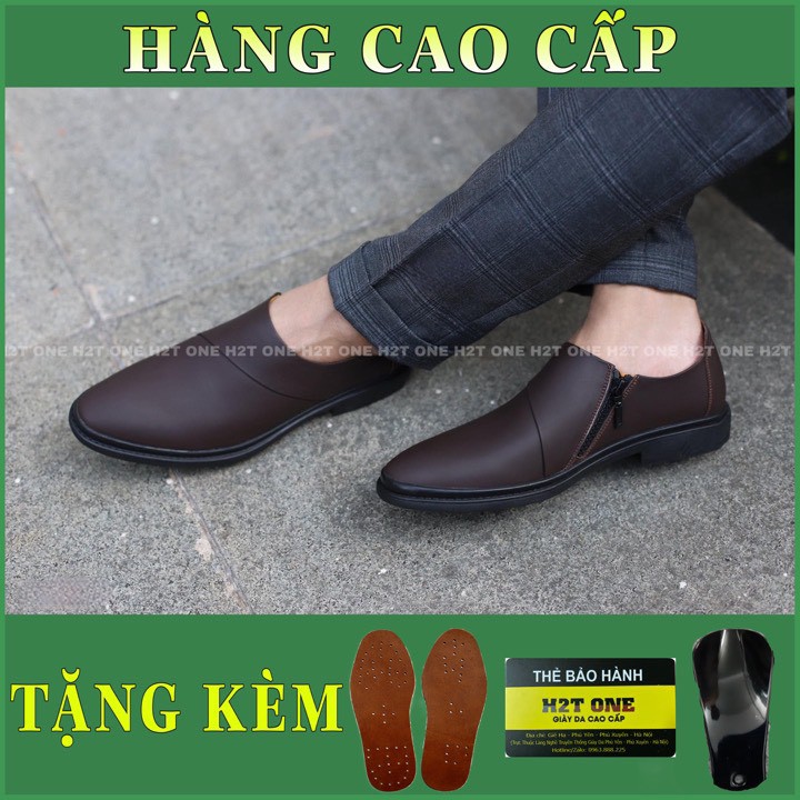 Giày lười nam đẹp chất da bò cao cấp - thiết kế mới nhất tại H2T ONE - phong cách trẻ trung HT556 | BigBuy360 - bigbuy360.vn