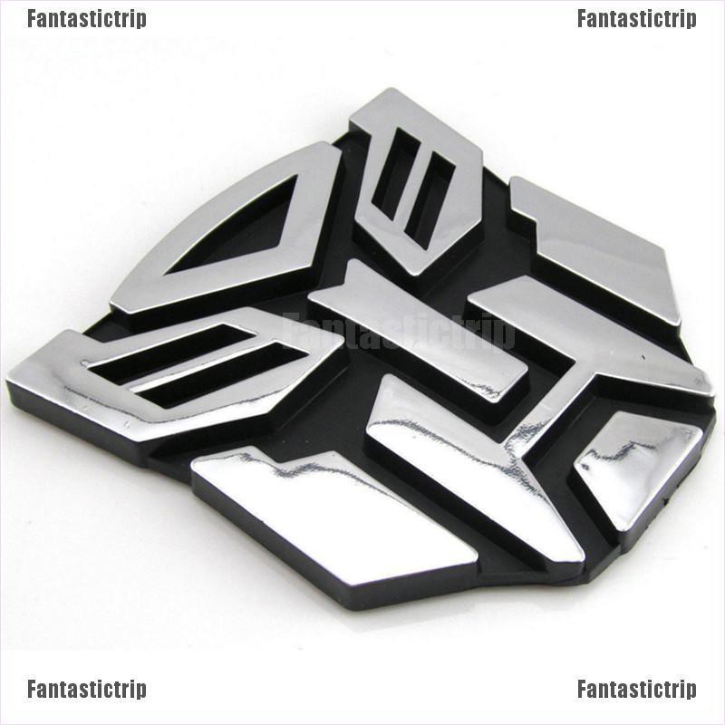 Miếng Dán Trang Trí Hình Transformer Autobot 3D Độc Đáo