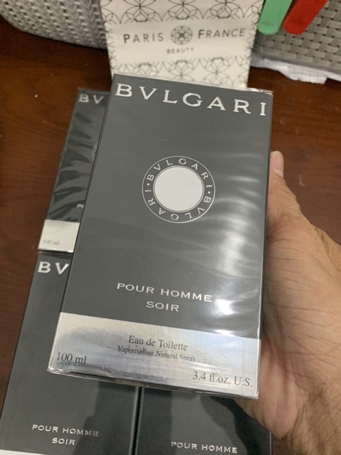 Nước hoa bvlgari pour homme soir 100ml 1.200 full seal (tặng 1 vials)