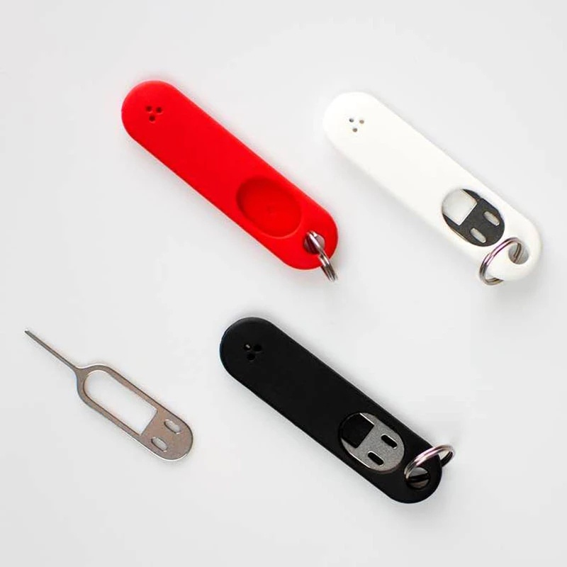 Vỏ Silicon Bảo Vệ Chống Thất Lạc Tích Hợp Móc Khóa Và Ngăn Đựng Thẻ SIM Cho Điện Thoại Thông Minh