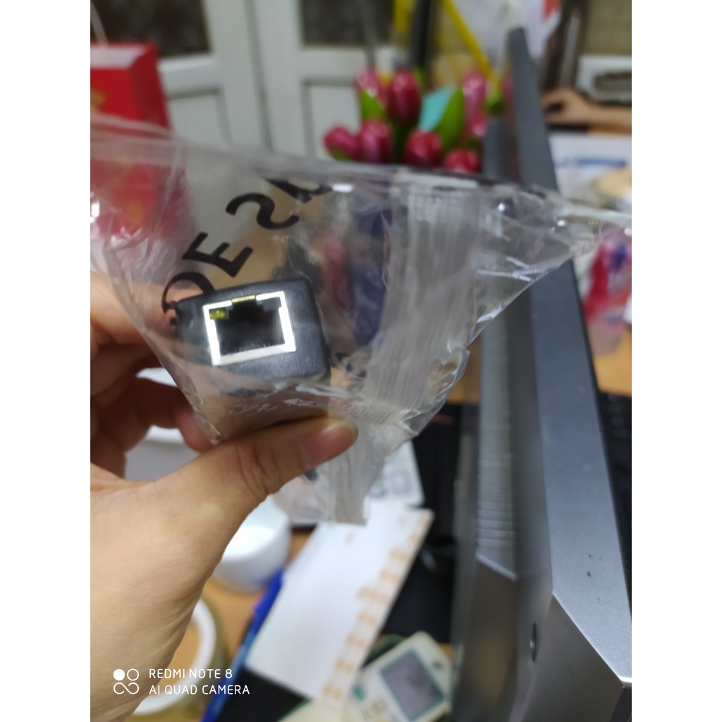 Dây chuyển đổi POE PK5 Splitter POE 48V Chuyển cam không poe thành cam có poe bảo hành 1 năm