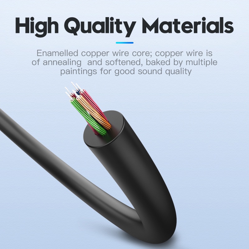 Dây Cáp Âm Thanh Nối Dài 2 Trong 1 3.5mm female Sang 2 male aux