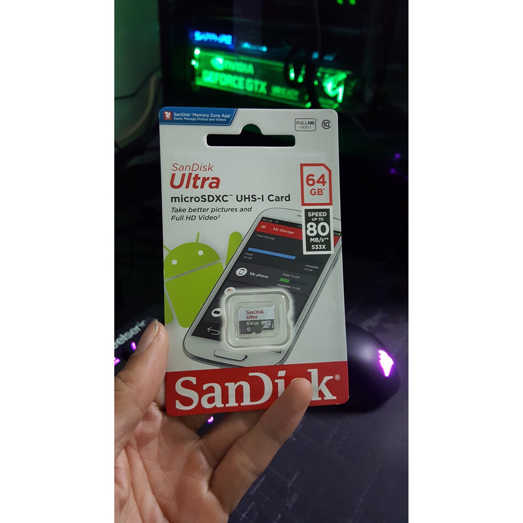 Thẻ Nhớ MicroSDHC SanDisk Ultra 533X 64GB 80MB/s Hãng phân phối chính thức