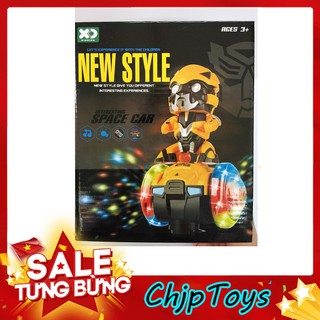 ĐỒ CHƠI TRẺ EM – ROBOT BUMBLEBEE CHẠY BÁNH XE PHÁT SÁNG