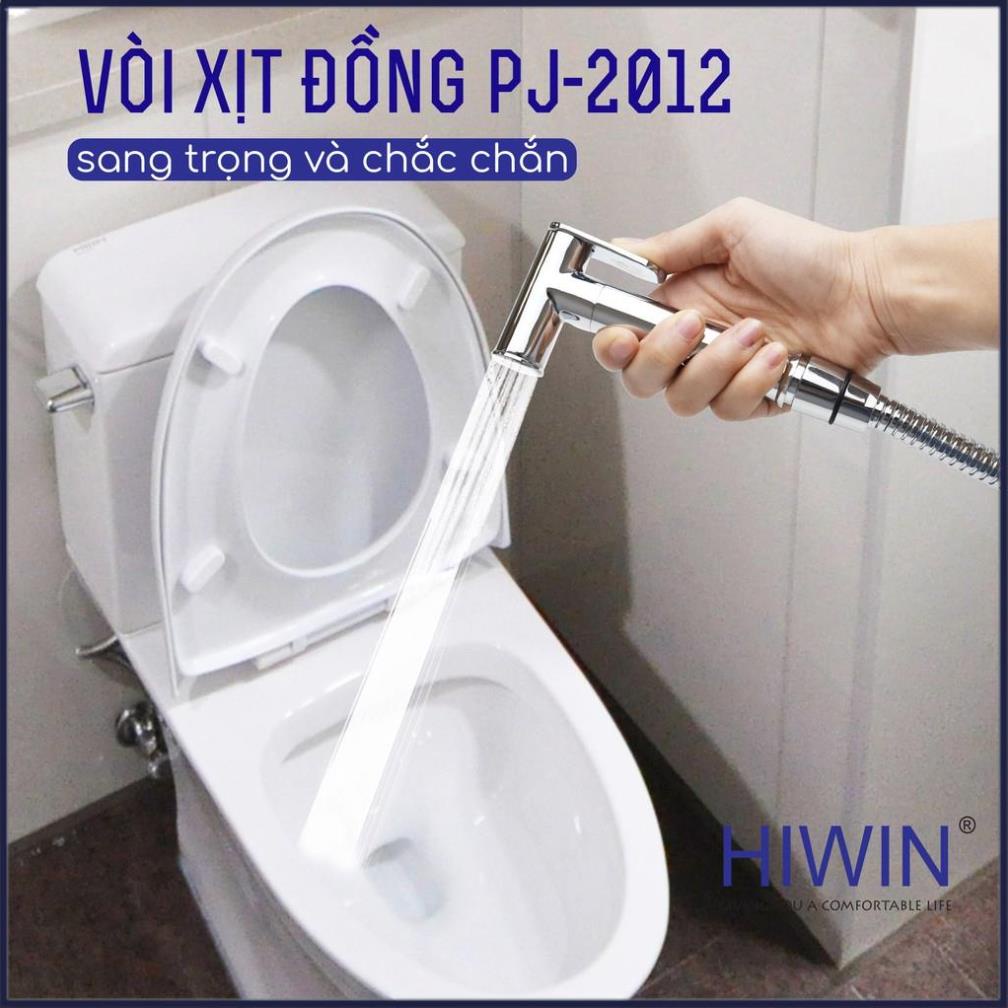 Bộ vòi xịt vệ sinh đa năng chất liệu đồng mạ mặt gương cao cấp HIWIN PJF-2012