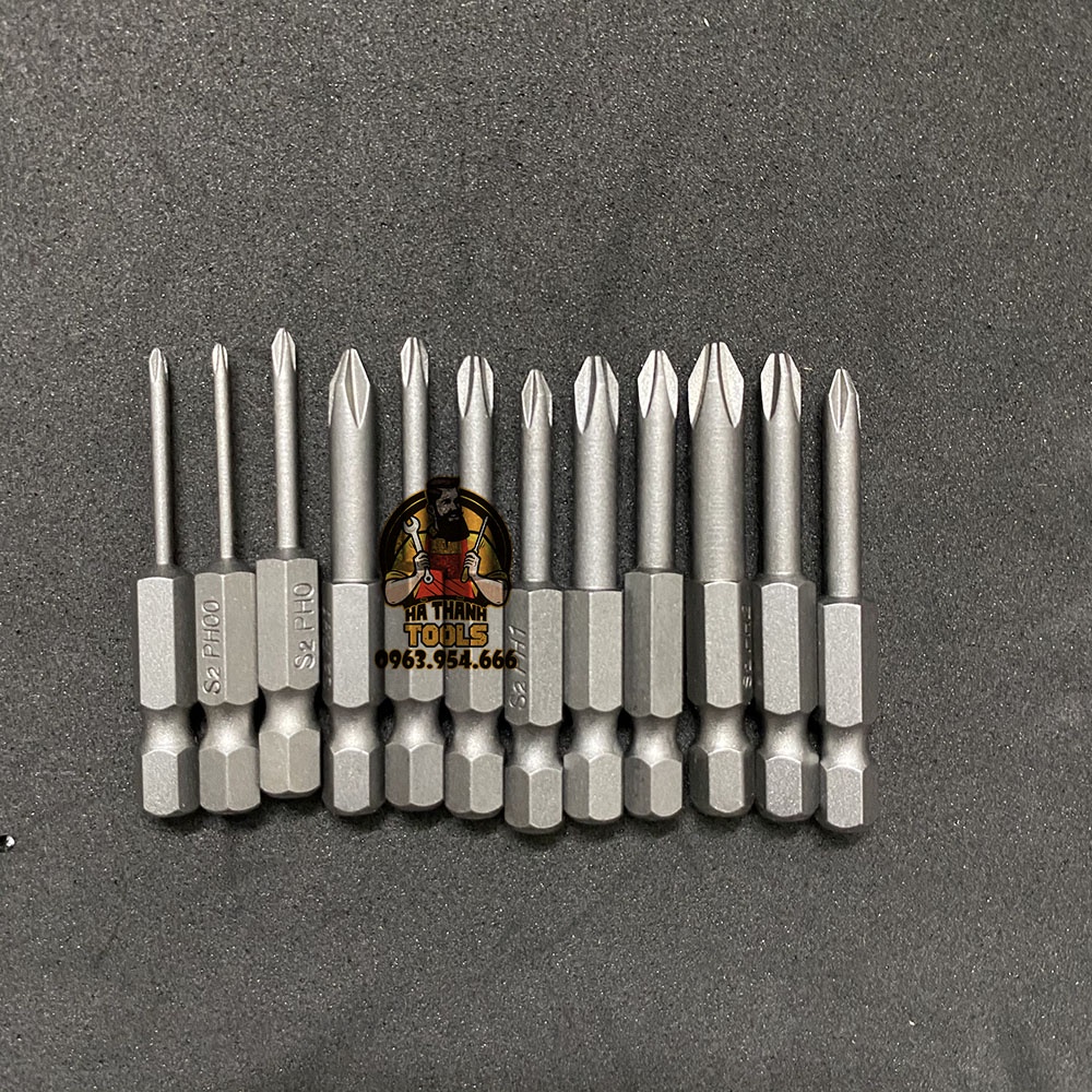 Bộ Mũi Bắn Vít 4 Cạnh Chuôi Lục Giác - Đầy Đủ Kích Thước  Cho Khoan Pin, Khoan Điện