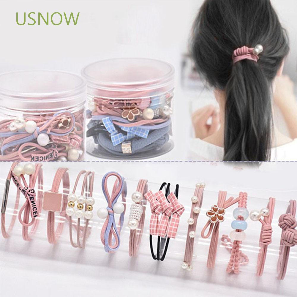 Hộp 12 Dây Buộc Tóc Co Giãn Nhiều Màu Tuỳ Chọn Xinh Xắn Cho Nữ