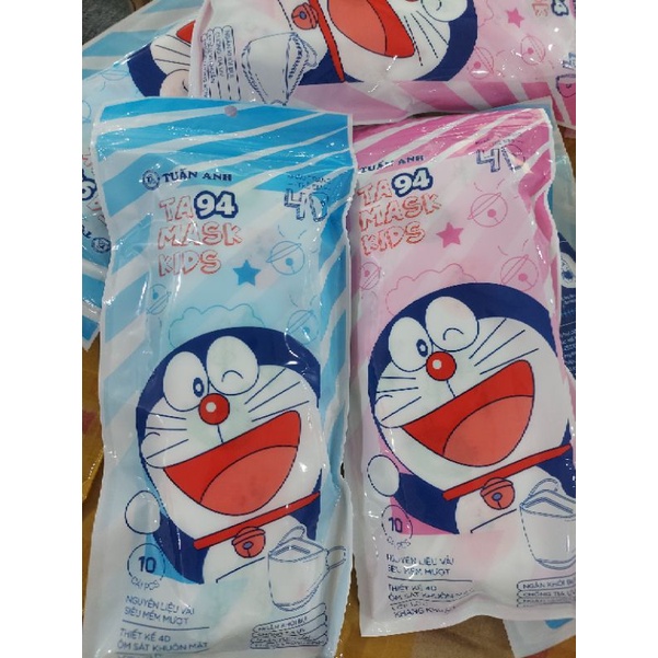 Túi 10 Khẩu Trang Trẻ Em 4D Hoạ Tiết Đáng Yêu Cho Bé Từ 1 Đến 8 Tuổi