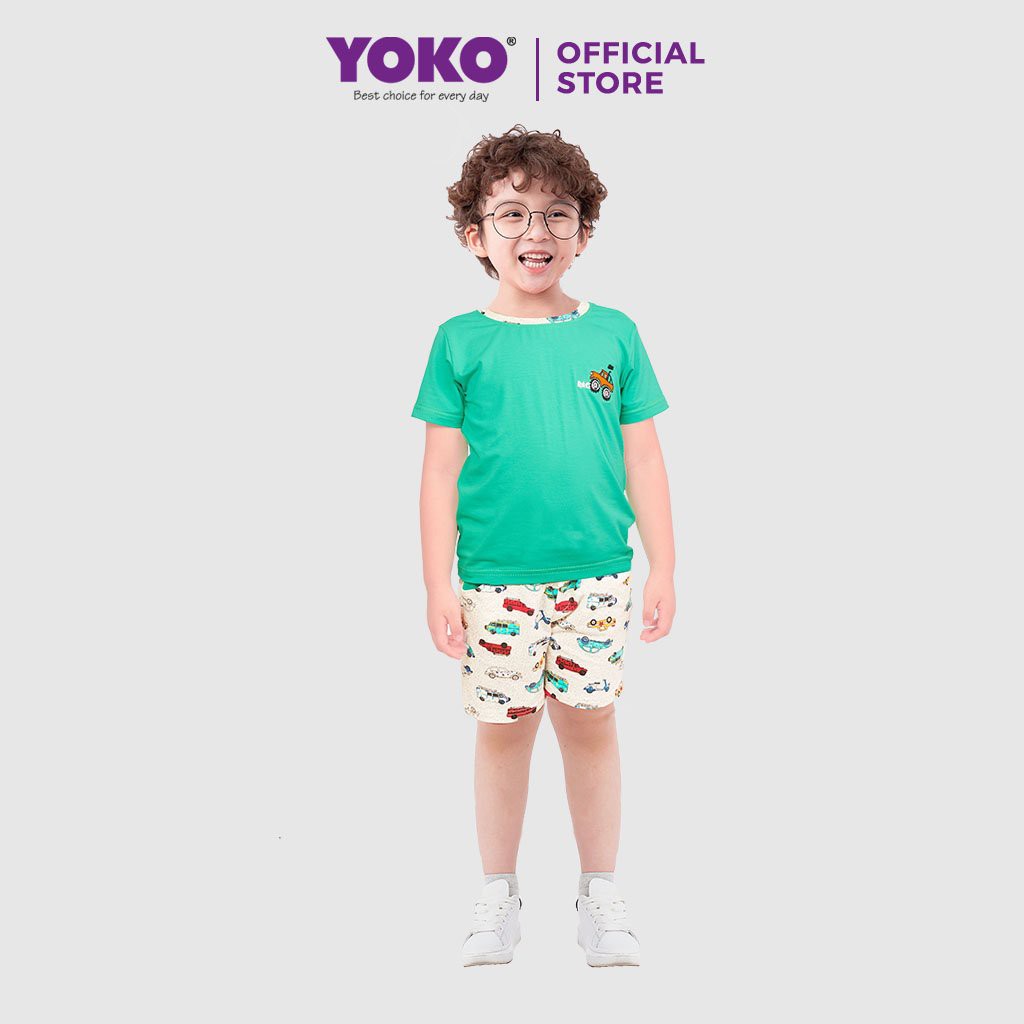 Bộ Quần Áo Thun Tay Ngắn Bé Trai (1-5 Tuổi) YOKO KID'S FASHION 21201T