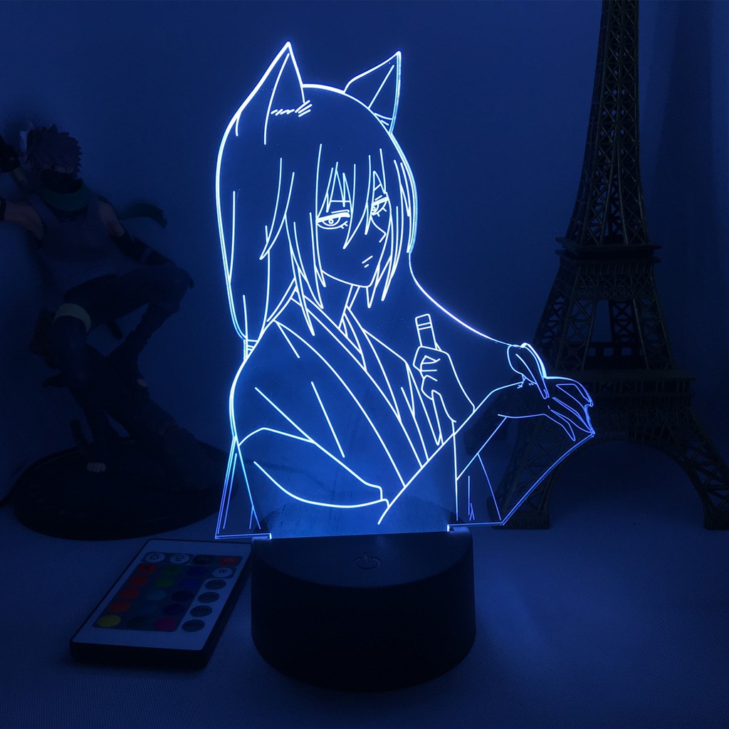 Đèn Led 3d Trang Trí Phòng Ngủ Hình Kamisama Kiss Tomoe