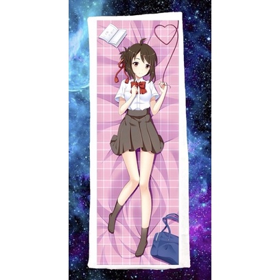 Gối ôm ngủ dài anime Your name Miyamizu Misuha 40cm x 1m ruột bông Hàn Quốc