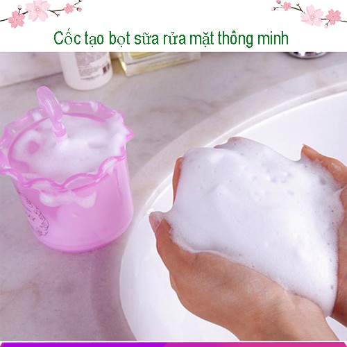 Cốc tạo bọt - dụng cụ tạo bọt sữa rửa mặt thông minh giúp bạn rửa mặt sạch sẽ và bóng mịn hơn