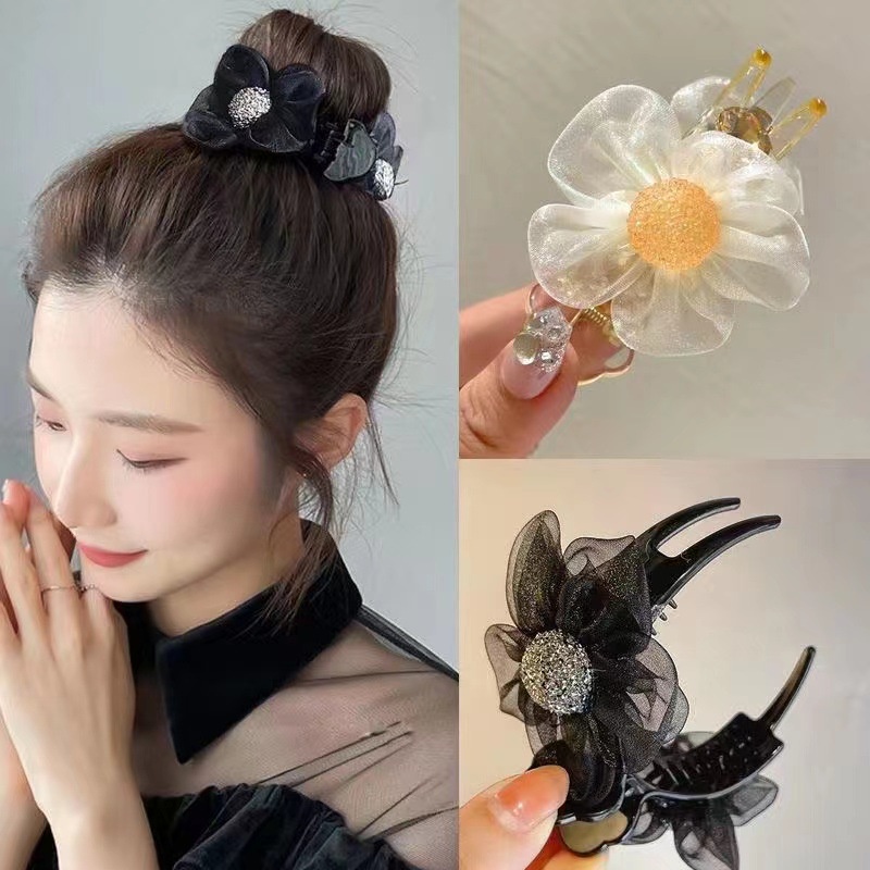 Kẹp Tóc Càng Cua Hình Hoa Cao Cấp Hàn Quốc