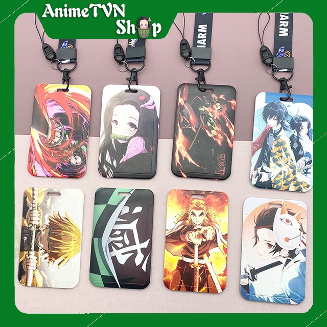 Dây Đeo đựng Thẻ Học Sinh, Sinh Viên và các loại thẻ khác in hình Anime/Manga Kimetsu No Yaiba