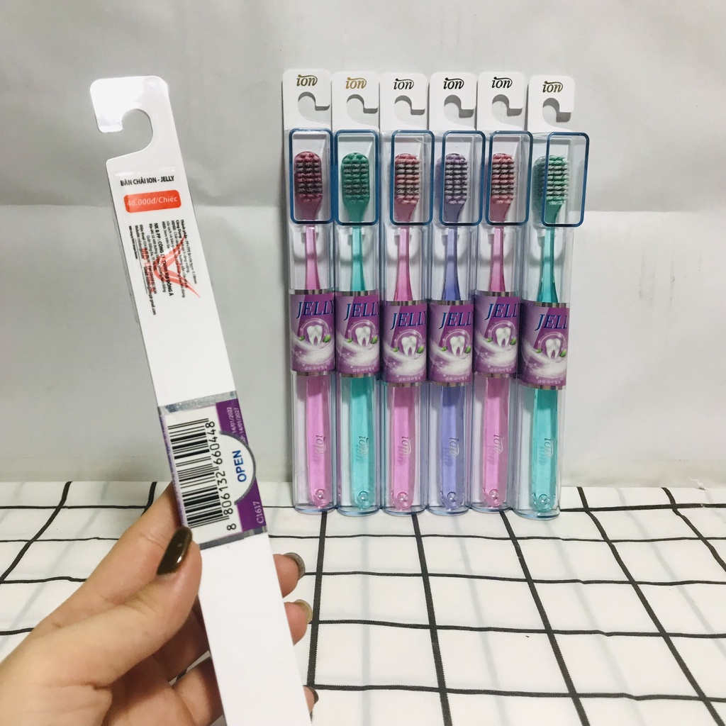Bàn chải đánh răng Ion Nano Jelly nhập khẩu Hàn Quốc