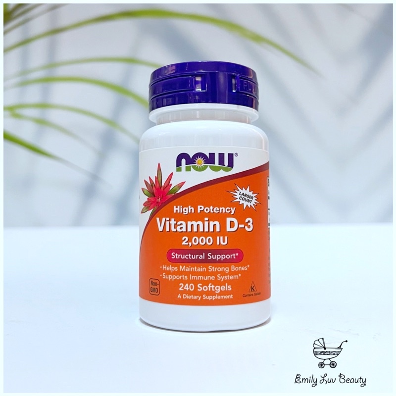 Now Vitamin D3 2000IU, 5000IU 240v Mỹ