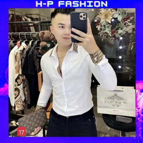 Áo Sơ Mi Nam Dài Tay 🔵 𝐅𝐑𝐄𝐄 𝐒𝐇𝐈𝐏 🔵 Sơ Mi Nam Vải Lụa Co Giãn Hàng Quảng Châu Thời Trang Hpfashion - Asmnhp020