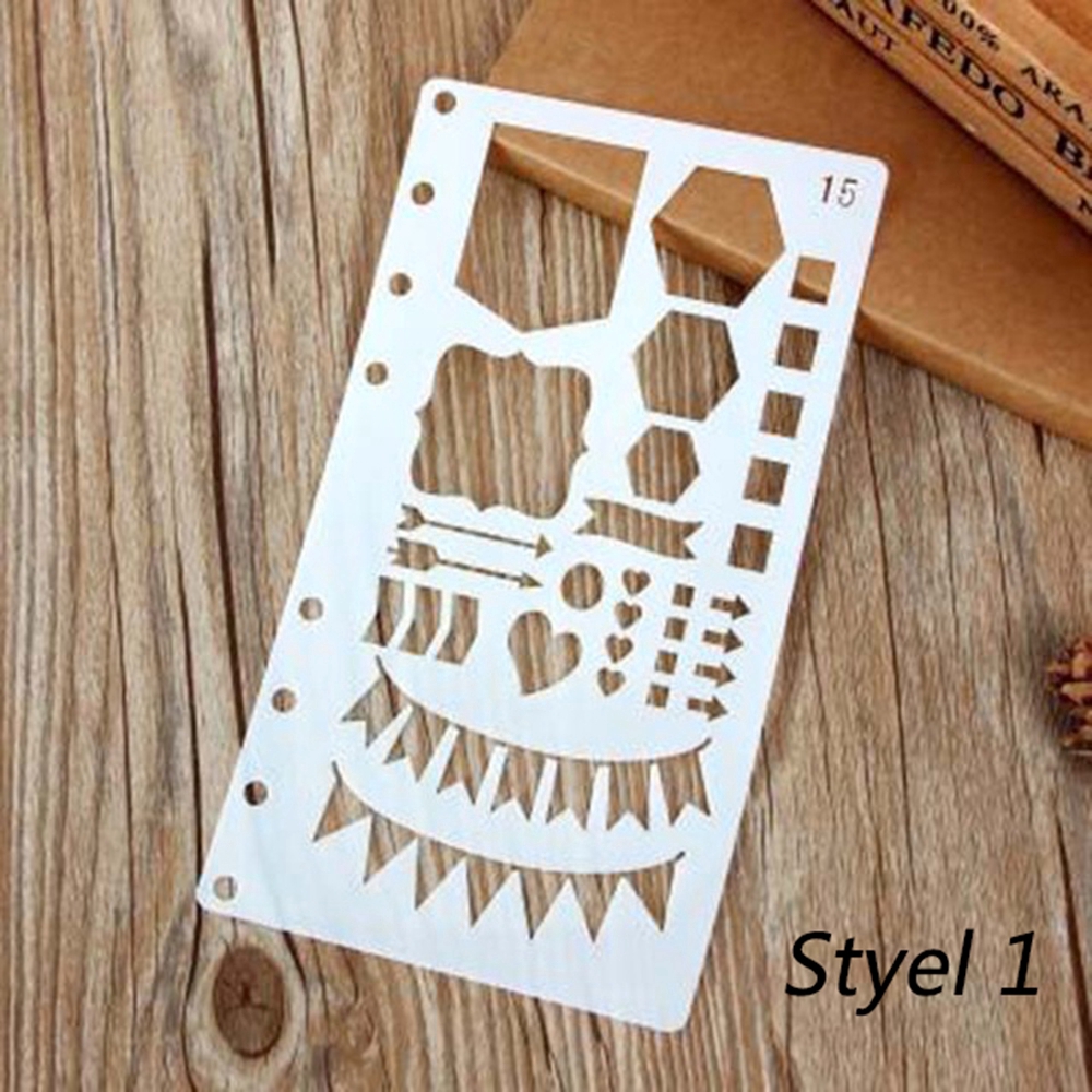 Khuôn vẽ bằng nhựa kích cỡ A6 cho trang trí nhật ký DIY