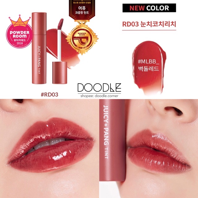 Son tint căng mọng Apieu Juicy Pang Tint màu mới (Có Sẵn)