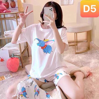 Đồ bộ nữ tilot, đồ bộ nữ in hoạ tiết chất thun thái thấm hút mồ hôi, không xù không bai mã D5