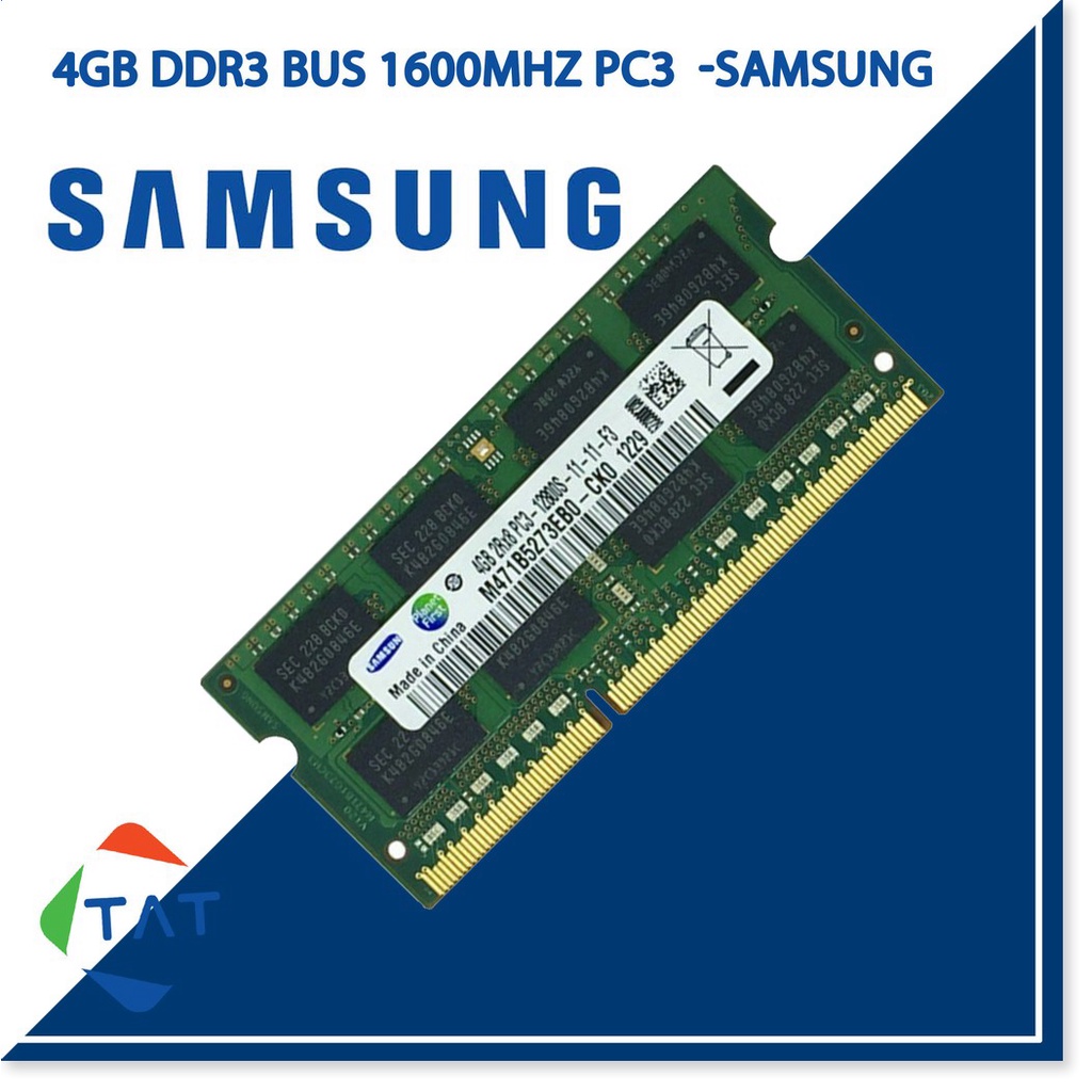 ✔️ Ram Laptop 4GB DDR3 Samsung Kingston Hynix 1600MHz PC3-12800 1.5V Chính Hãng