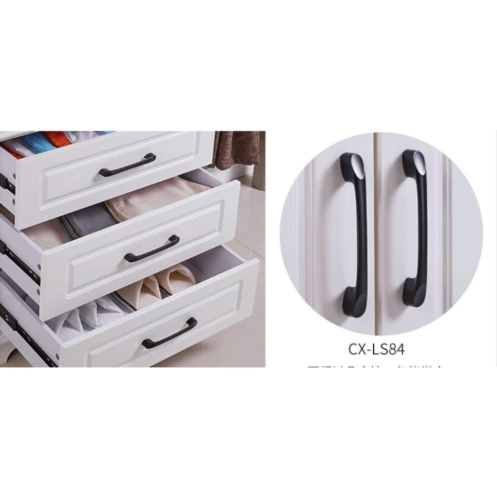 Tay Nắm hợp kim nhôm  lõm 2 đầu Cho Cửa Tủ Bếp, Tủ Áo, Ngăn Kéo, núm tròn chất liệu nhôm đúc đặc